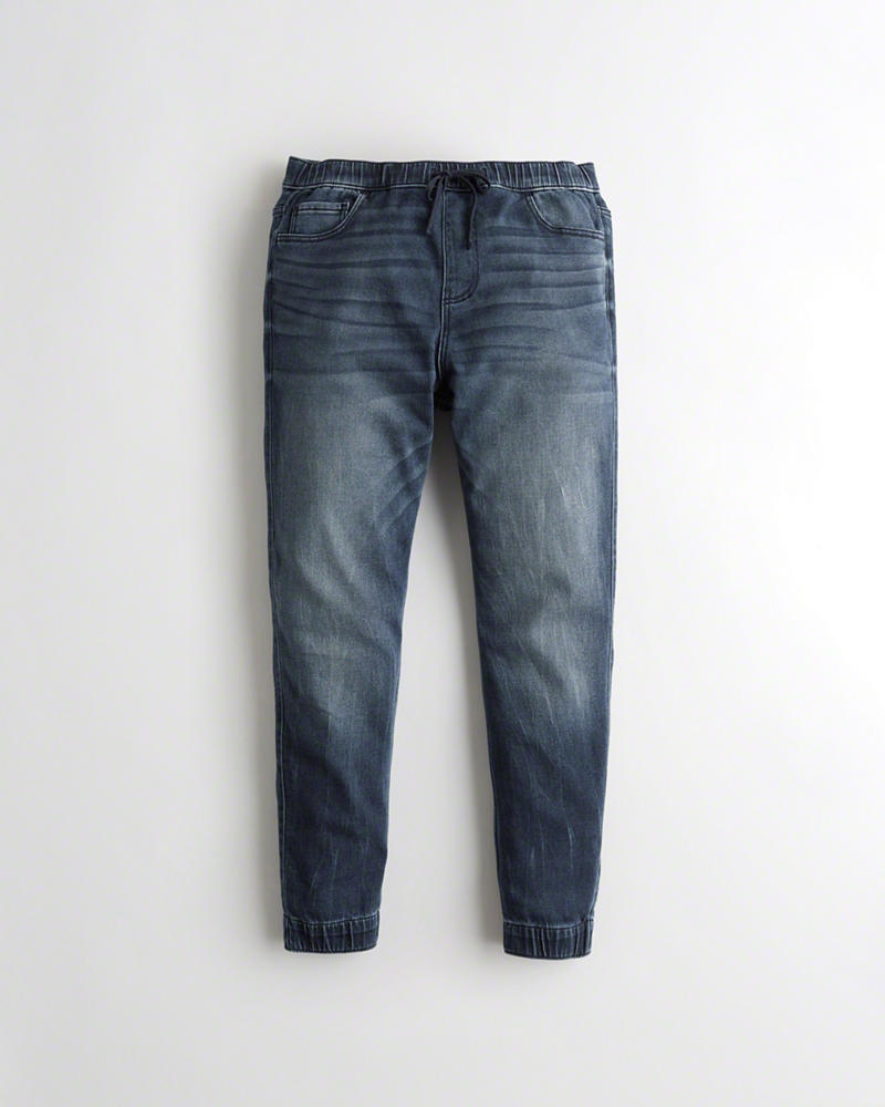 Jeans Hollister Uomo Just Like Knit Jogger Lavaggio Scuro Italia (801UCZLE)